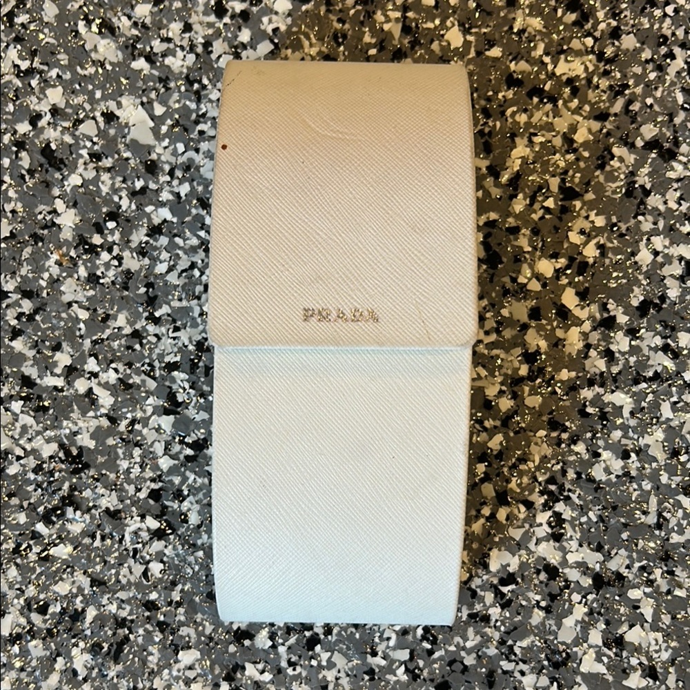 Prada Cream eyeglass sunglass  Holder